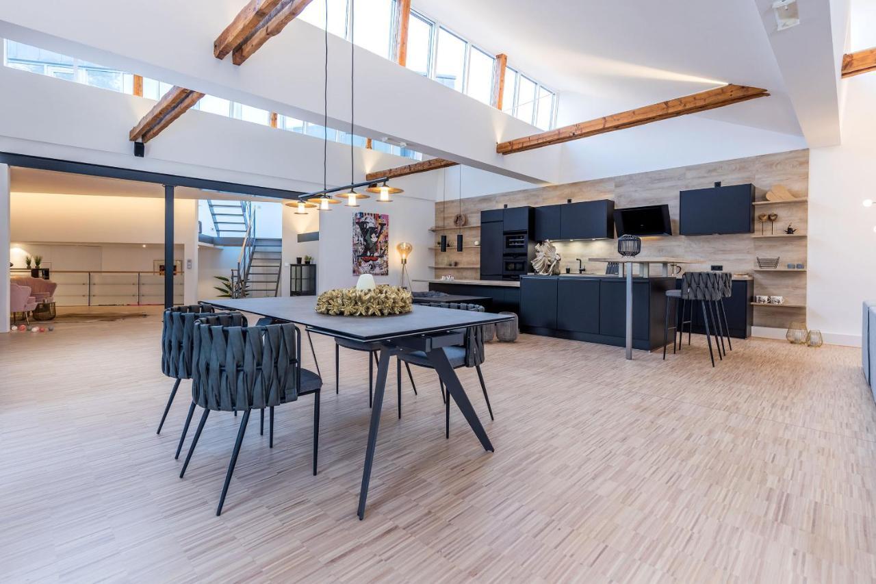 Gütersloh Luxus Wellness Loft - 245Qm - Designwohnen Im Zentrum מראה חיצוני תמונה